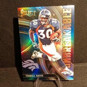 2020 Panini Select Unbreakable #U20 Terrell Davis Denver Broncos Football Card